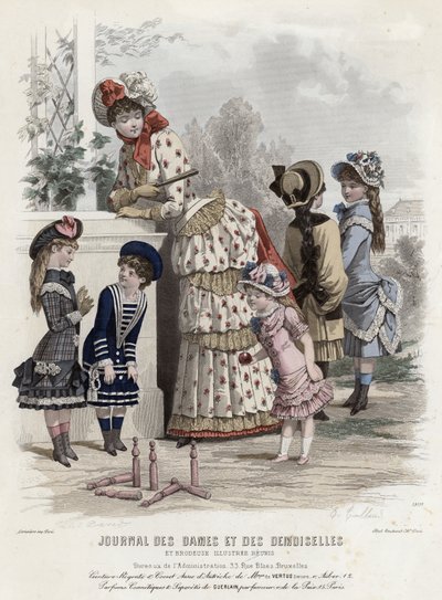 Fransız moda levhası, 19. yüzyıl sonu by French School