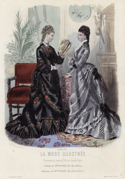 Fransız moda levhası, 19. yüzyıl sonu by French School