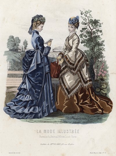 Fransız moda levhası, 19. yüzyıl sonu by French School