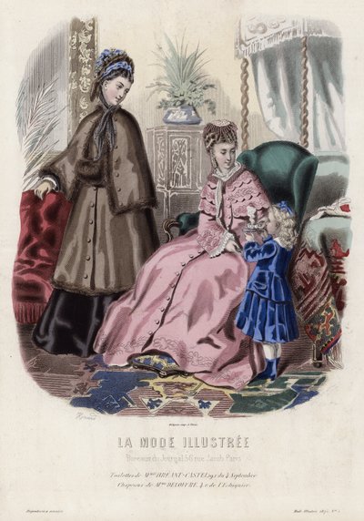Fransız moda levhası, 19. yüzyıl sonu by French School