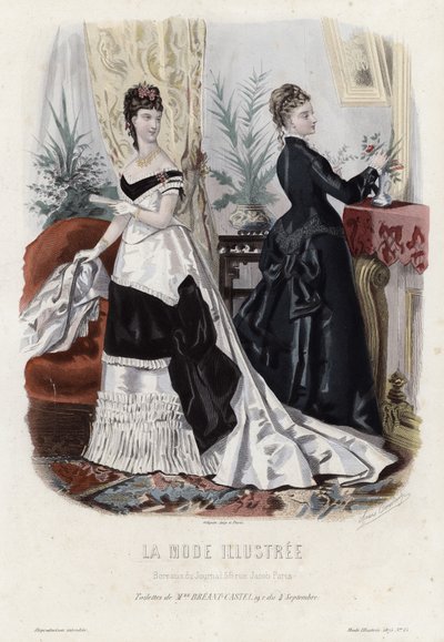 Fransız moda levhası, 19. yüzyıl sonu by French School