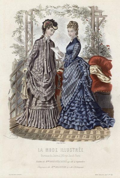 Fransız moda levhası, 19. yüzyıl sonu by French School
