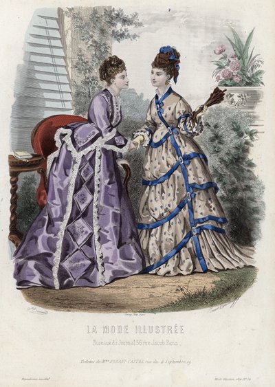 Fransız moda levhası, 19. yüzyıl sonu by French School