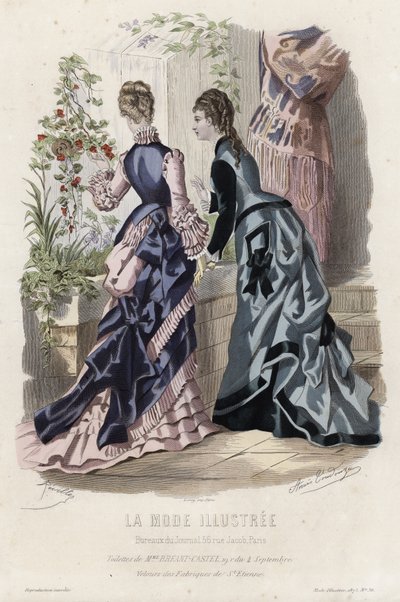 Fransız moda levhası, 19. yüzyıl sonu by French School