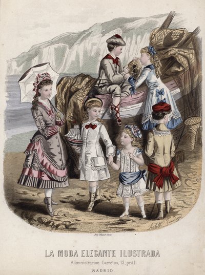 Fransız moda levhası, 19. yüzyıl sonu by French School
