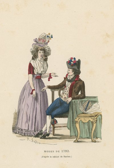 1792 Fransız modası by French School