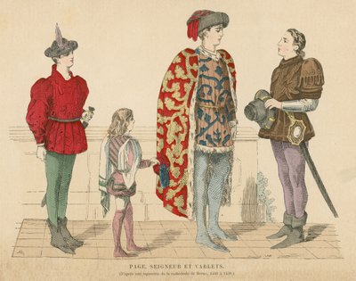 Fransız efendisi ve hizmetkarları, 15. yüzyılın ortaları by French School