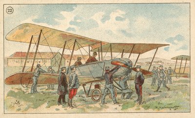 Fransız askeri çift kanatlı (chromolitho) by French School