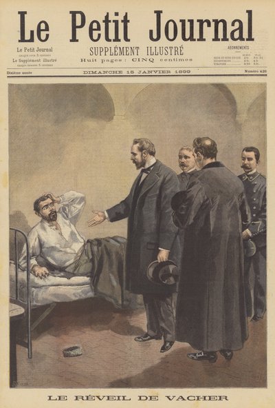 Fransız seri katil Joseph Vacher idam edildiği gün uyanıyor. by French School