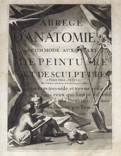 Frontispiece - Soyut Anatomy, resim ve heykel sanatlarına uygun - Abrege d