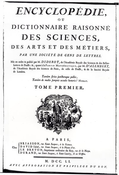 Denis Diderot (1713-84) tarafından Paris