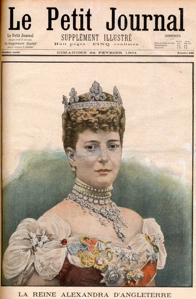 Fransız gazete kraliçesi İngiltere Kraliçesi Alexandra