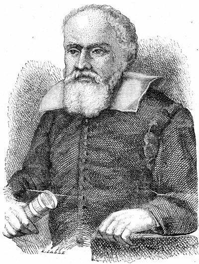GALILEO GALILEI (1564-1642) (gravür) by French School