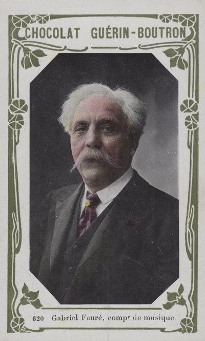Gabriel Faure, müzik bestecisi (renkli fotoğraf) by French School