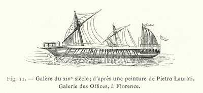 14. yüzyıl kadırgası; Pietro Laurati