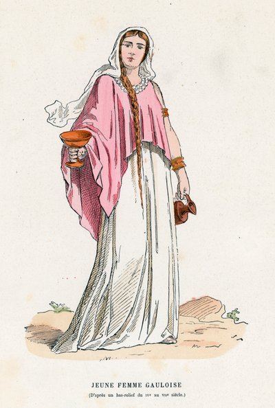 Gallic woman by French School