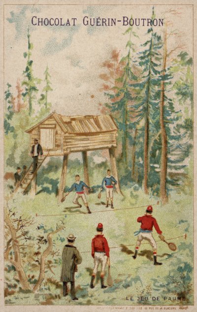 Tenis oyunu (chromolitho) by French School