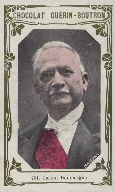 Gaston Doumergue (renkli fotoğraf) by French School