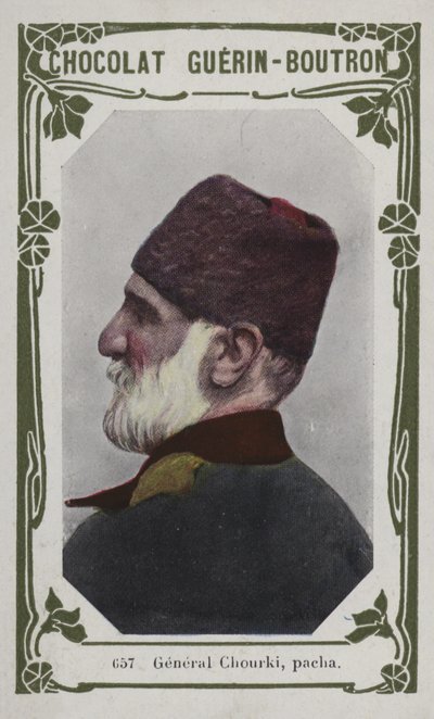 General Chourki, pacha (renkli fotoğraf) by French School
