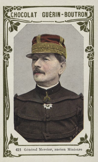 General Mercier, eski Bakan (renkli fotoğraf) by French School