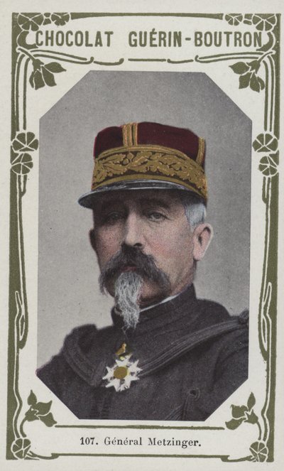 General Metzinger (renkli fotoğraf) by French School