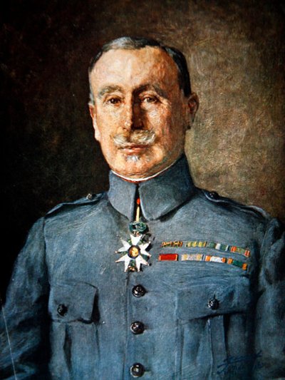 General Robert Nivelle (renkli taş) by French School