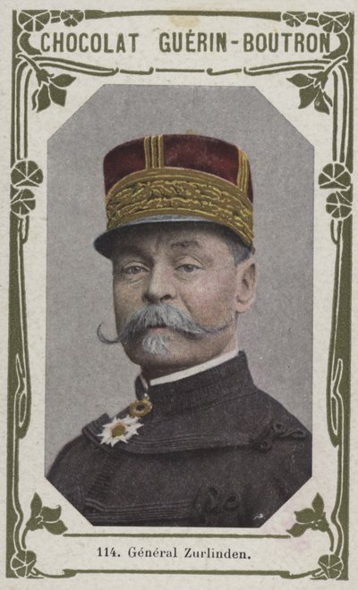 General Zurlinden (renkli fotoğraf) by French School