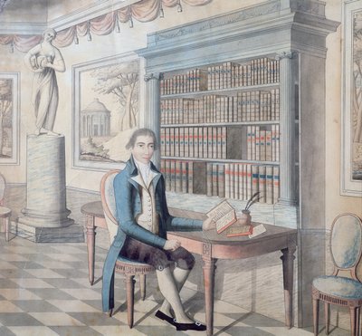 Beyefendi kitaplığında okuyor by French School