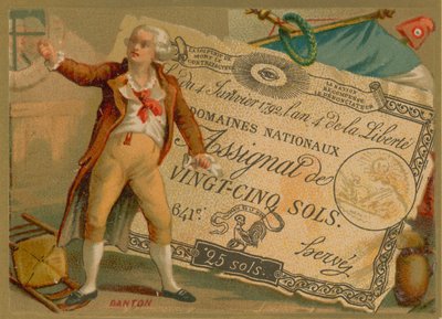 Georges Danton; Jakoben partisinin Fransız Devrimci politikacısı by French School