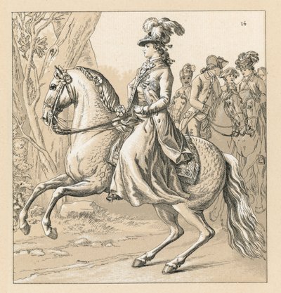 Almanya XVII-XVIIIth Cent Kostüm by French School