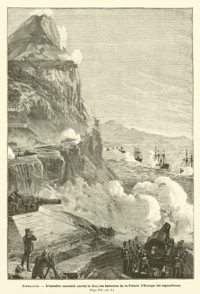 Cebelitarık (gravür) by French School