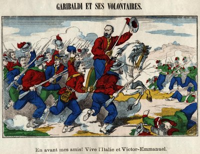Giuseppe Garibaldi ve Gönüllüler by French School