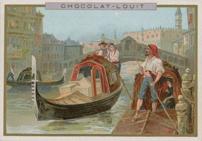 Gondol, Venedik by French School