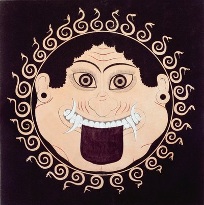 Gorgons Head, orijinal bir antik Yunan vazosunun kopyası, 19. yüzyılın başlarında by French School
