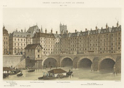 Grand Chatelet ve Pont au Change, 1647-1788 by French School
