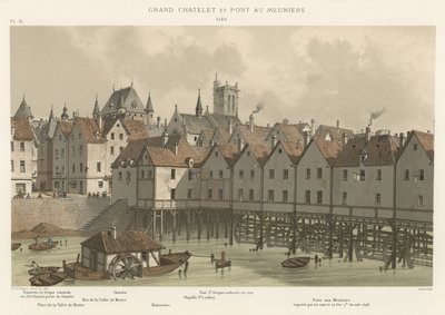 Grand Chatelet ve Pont au Meuniers, 1580 by French School