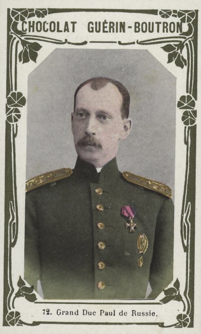 Rusya Grandük Paul (renkli fotoğraf) by French School