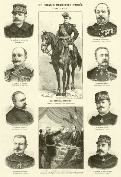 Fransız ordusunun büyük manevraları by French School