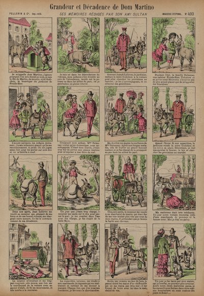 Dom Martino'nun ihtişamı ve çöküşü (renkli gravür) by French School