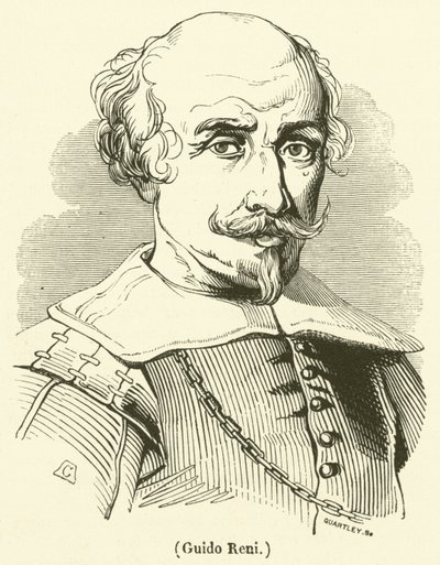 Guido Reni (gravür) by French School