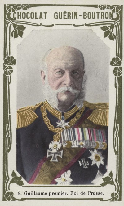 Birinci William, Prusya Kralı (renkli fotoğraf) by French School