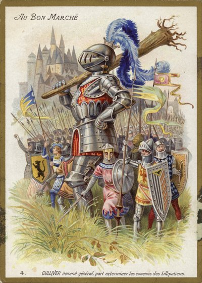 Bir Şövalye olarak Gulliver by French School