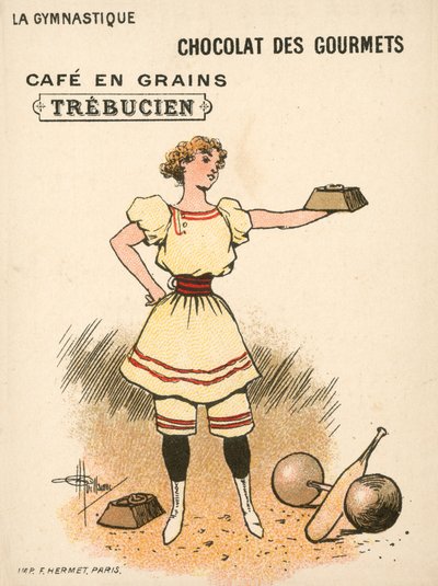 Jimnastik (kromolitho) by French School