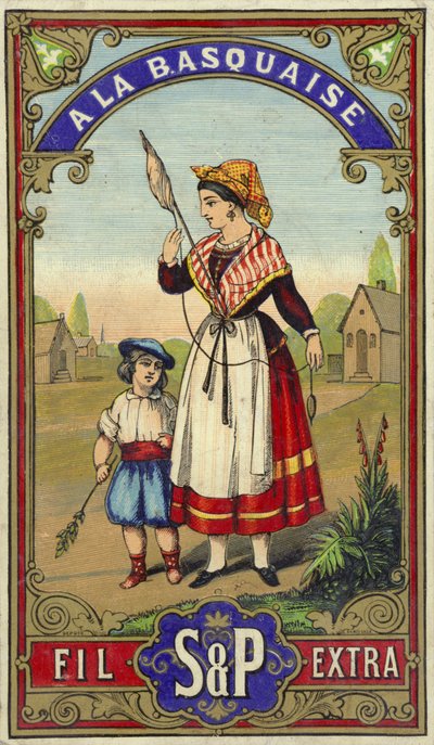 çingene kadın, ile, erkek çocuk by French School