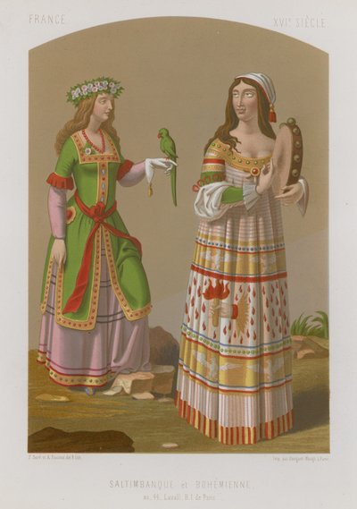 Çingene ve Bohem kadınlar by French School