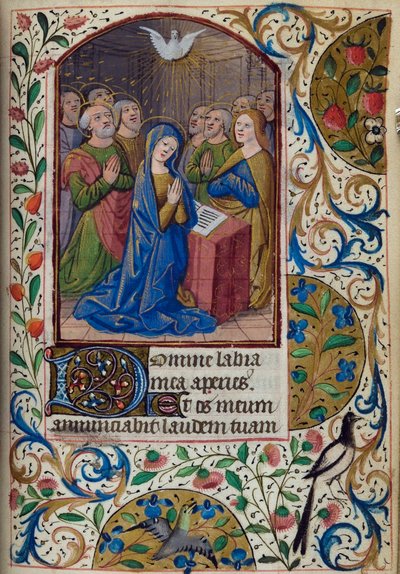 H/L-3-3 fol. 104r Pentekost, Saatler Kitabı