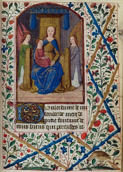 H/L-3-3 fol. 148r Bakire ve Çocuk, Saatler Kitabı