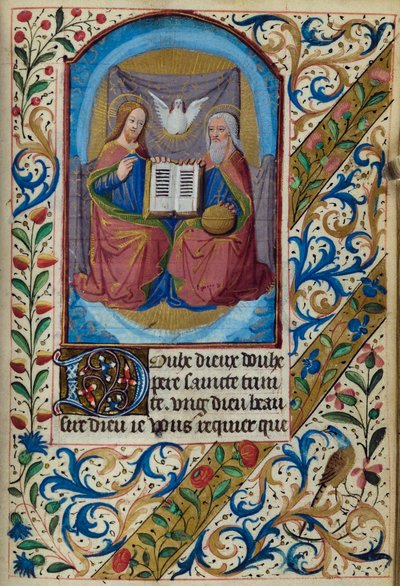 H/L-3-3 fol. 153r Holy Trinity, Saatler Kitabı