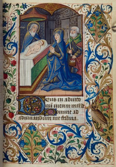 H/L-3-3 fol. 70r Tapınakta Sunum, Saatler Kitabından, Paris