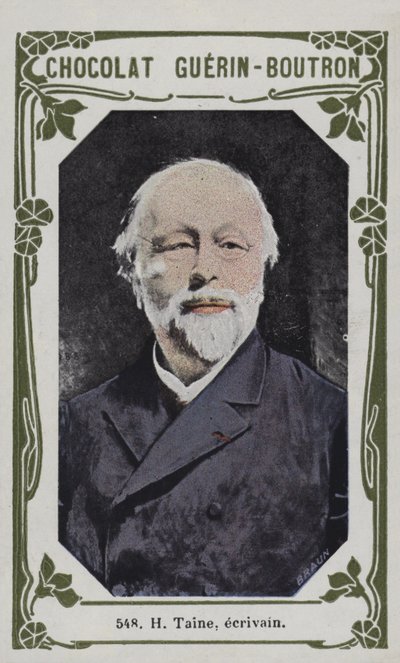 H Taine, ecrivain (renkli fotoğraf) by French School